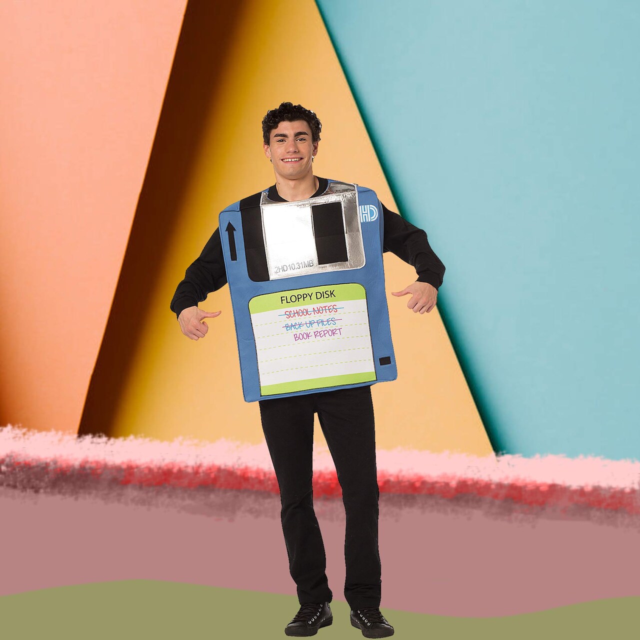 Floppy Disk Adult Costume Retro Tech Tunic Polyester Funny Outfit